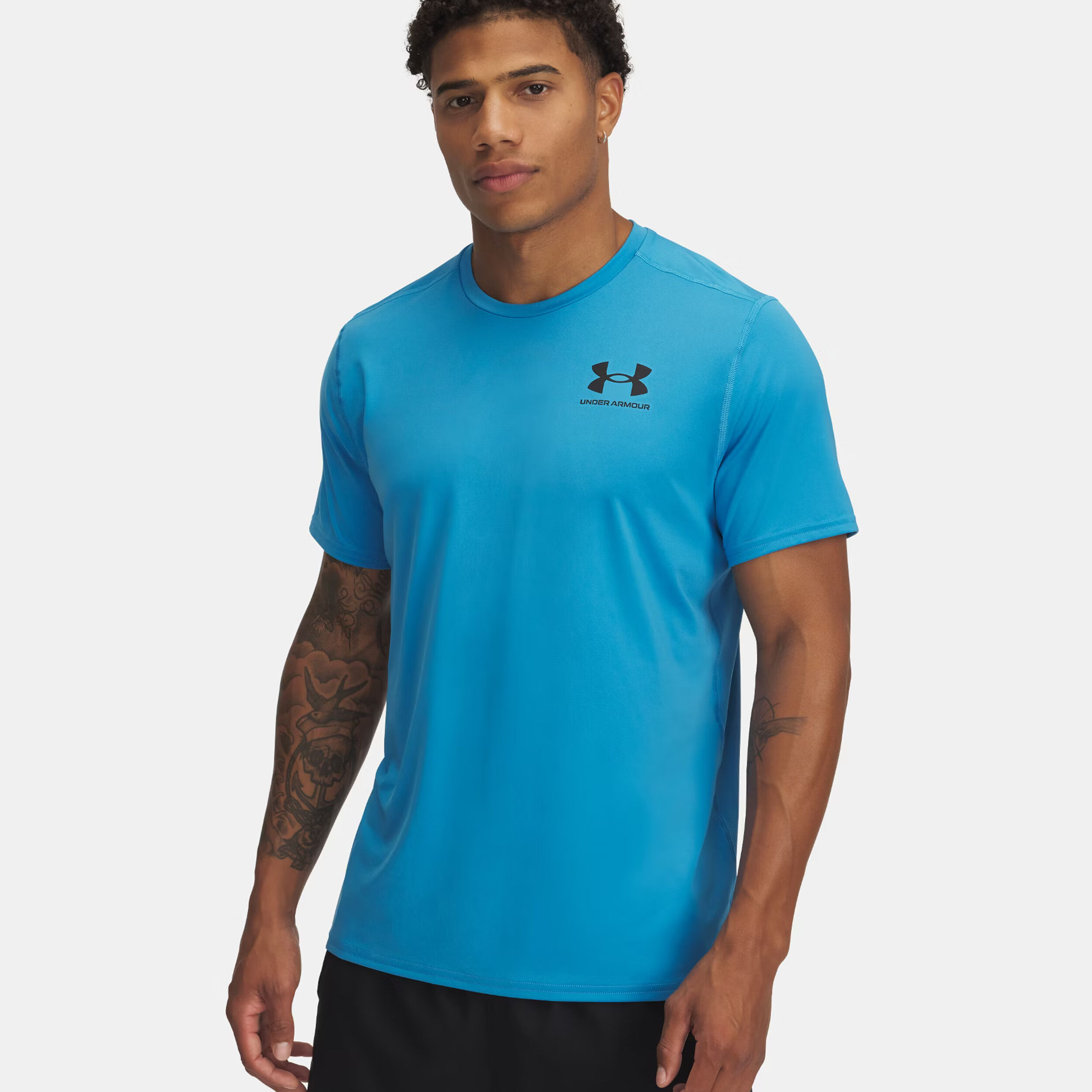Under Armour Heatgear Fitted T-shirt Hommes - Bleu