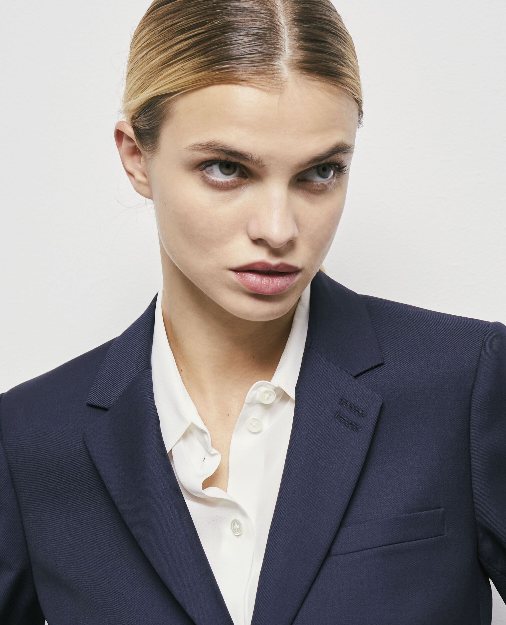 Veste de costume laine bleu marine