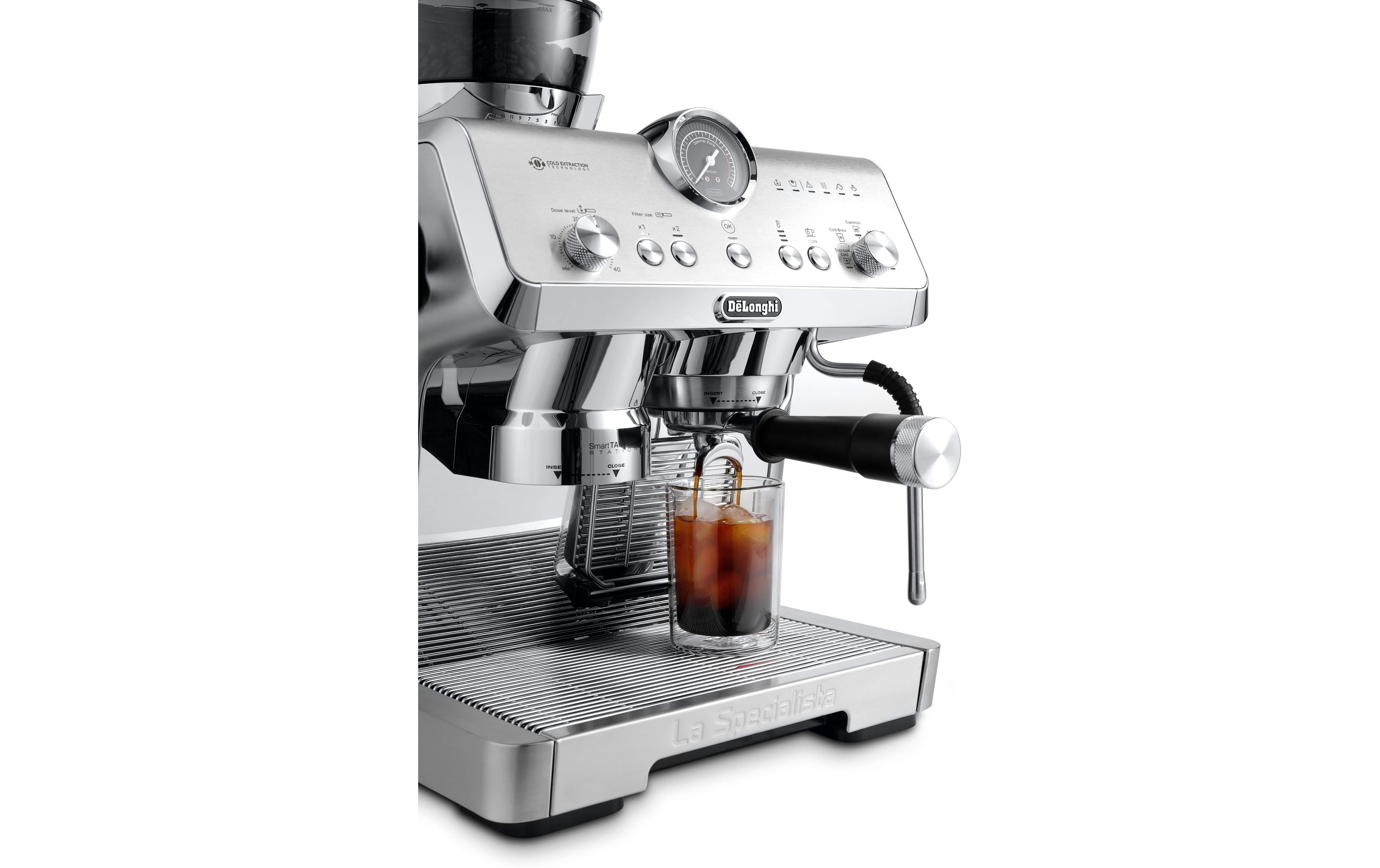 Siebträgermaschine La Specialista Opera Silber<br>Elegante Kaffeemaschine mit Siebträger