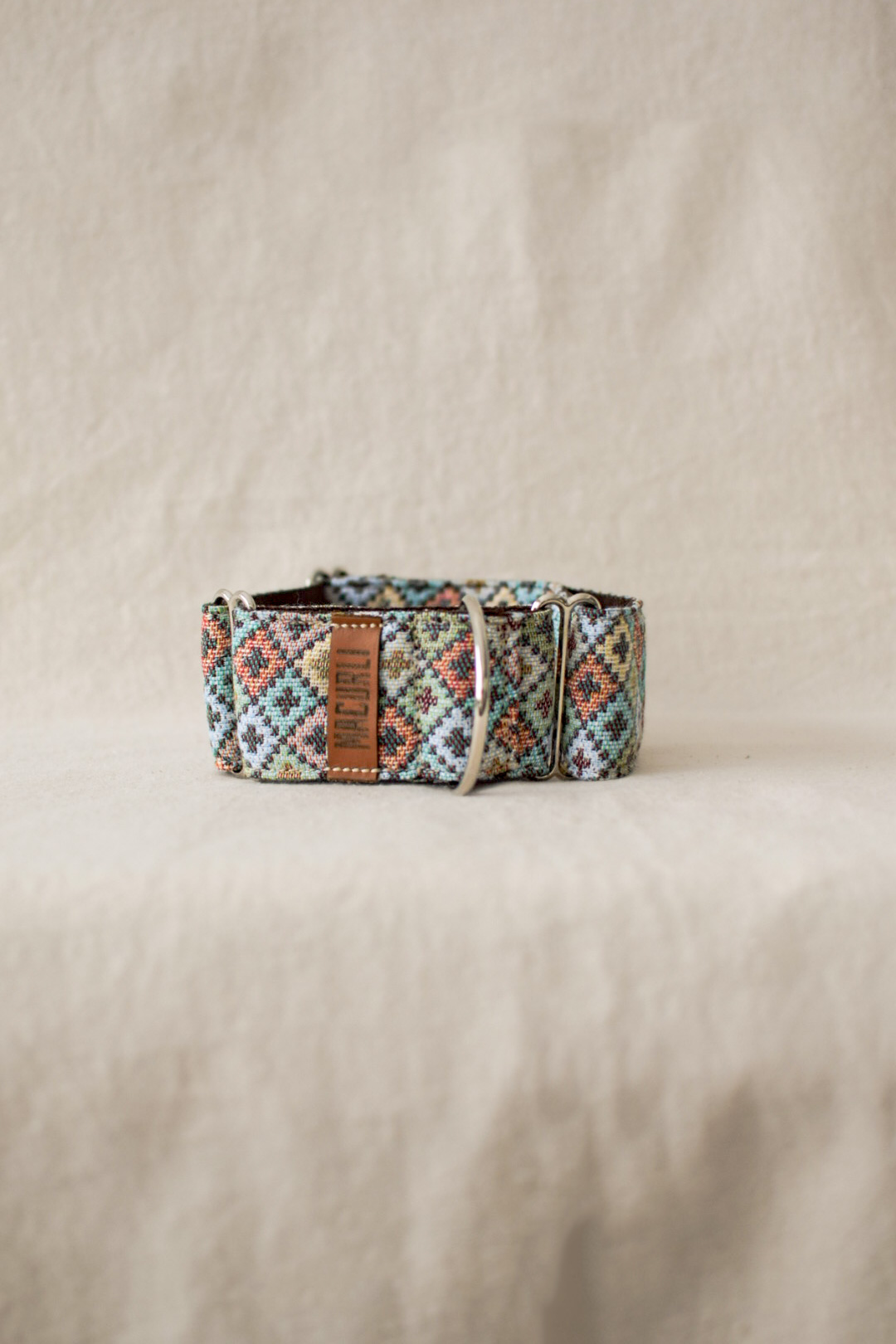 Coleira martingale Delioma pastel - Tamanho G: 32-45 cm, largura 5 cm