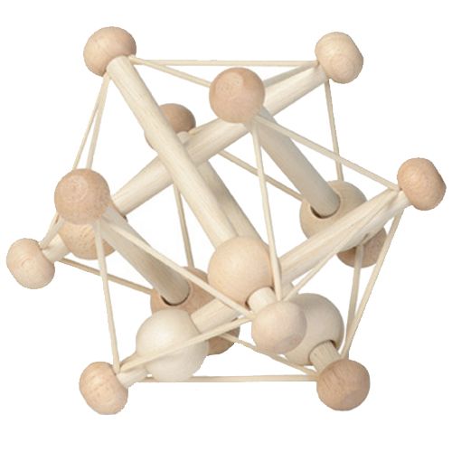 Manhattan toy rammelaar skwish natural