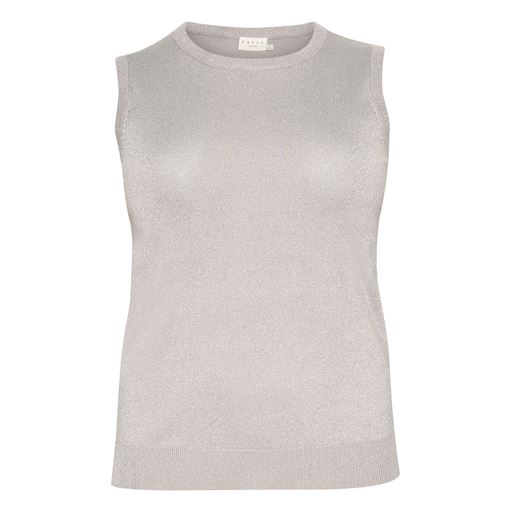 Kaffe Curve KCregitta Striktop, Grey Silver Metallic, XL