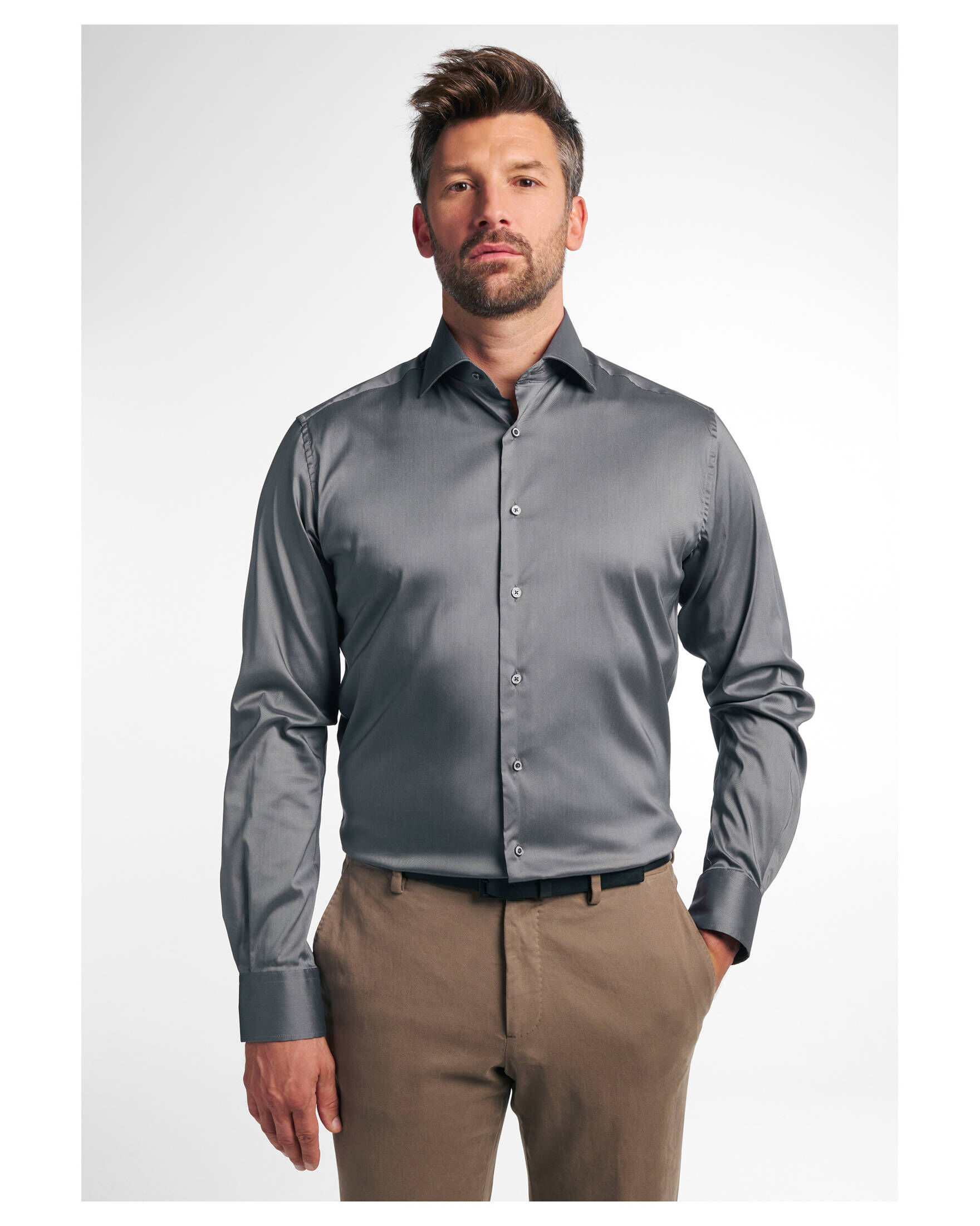 Eterna| Herren Hemd Langarm