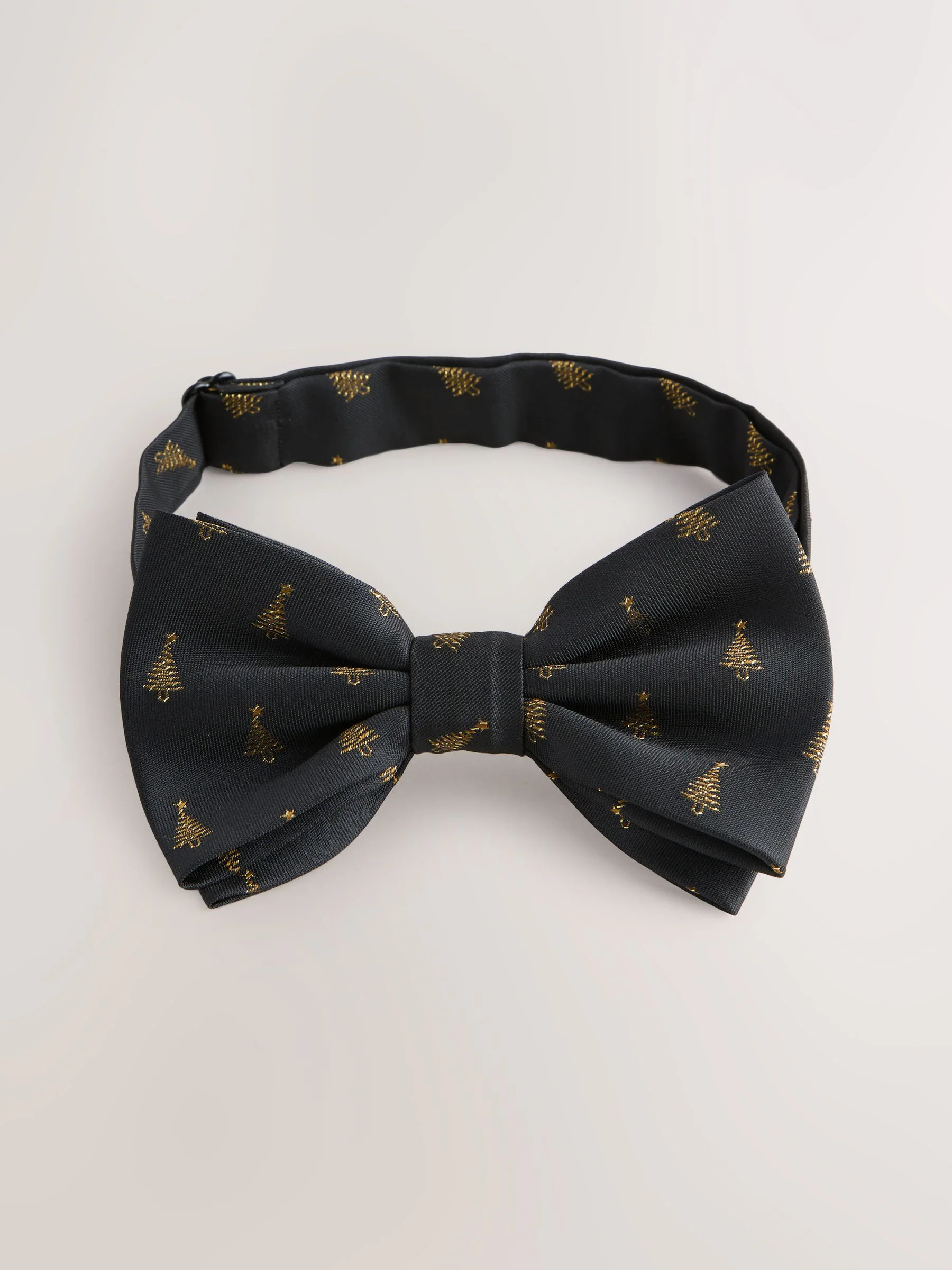 Zwart - Christmas Tree Design Bow Tie