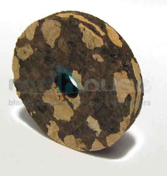 Cork Disc BURL MIX BLACK6.35 mm