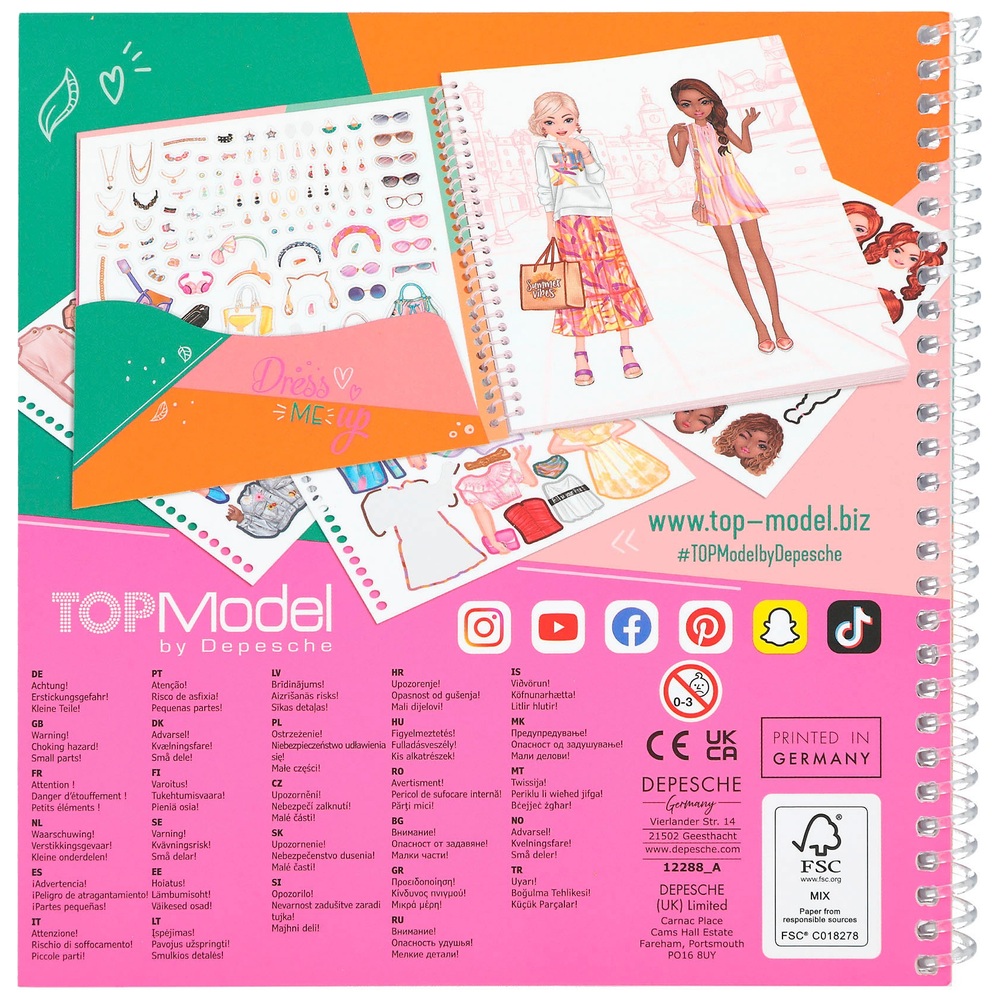 TOPModel Anzieh-Stickerbuch