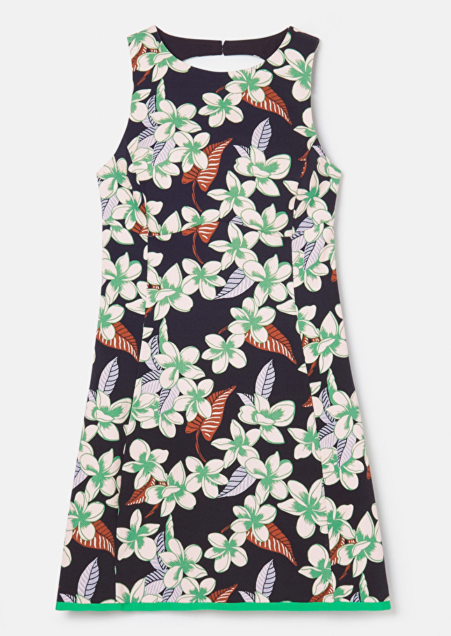 Robe Ritzableu nuit à motif fleurs