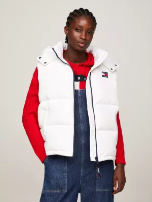 Colete puffer Alaska com capuz