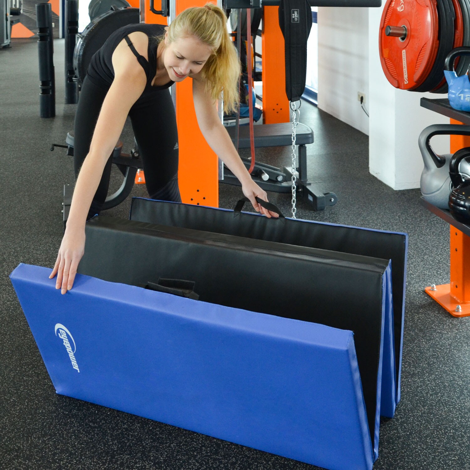 XL Weichbodenmatte 200x100x5cm - Faltbare Turnmatte