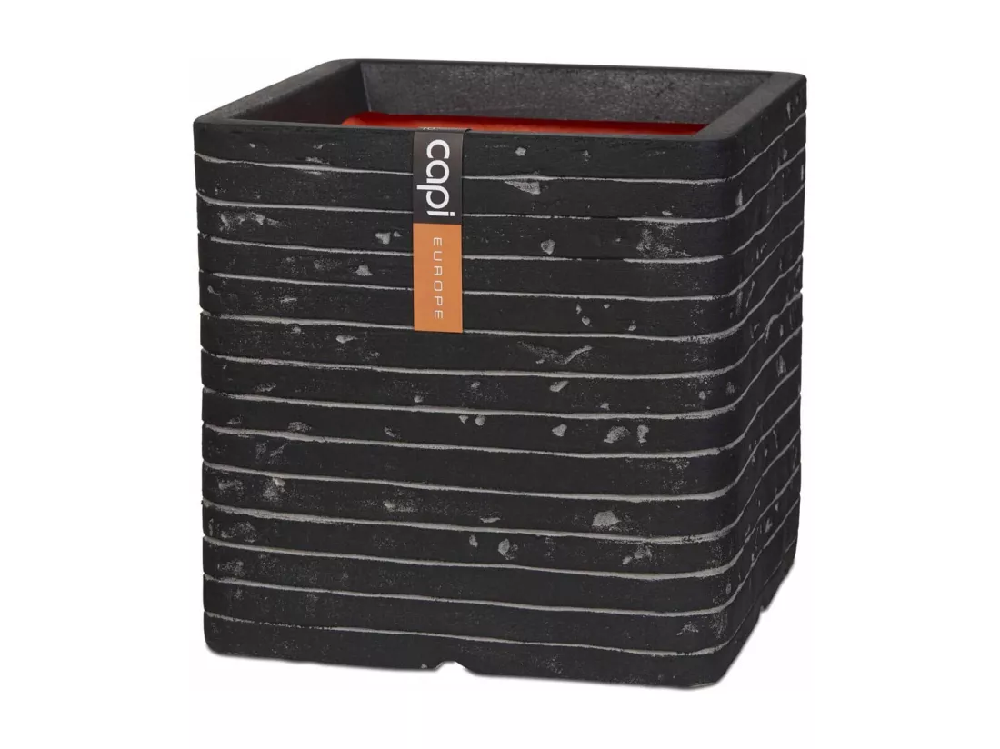 Jardinière Row Carré 30 x 30 cm Anthracite KRWZ902
