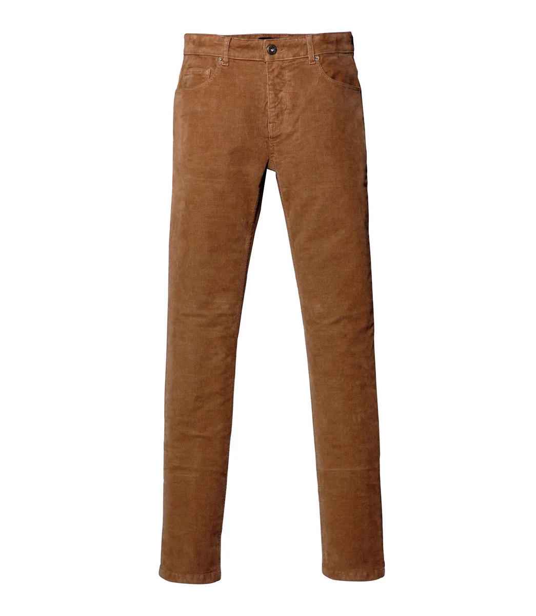Pantalon en velours camel 