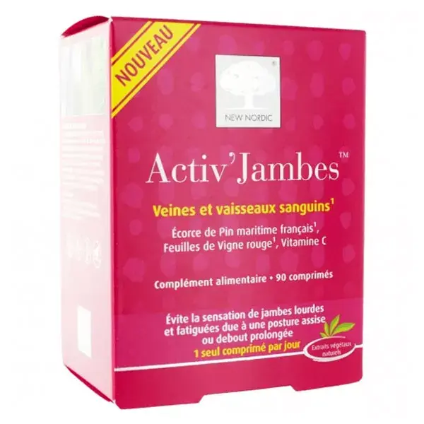 Novos comprimidos Nordic Activ'Legs 90