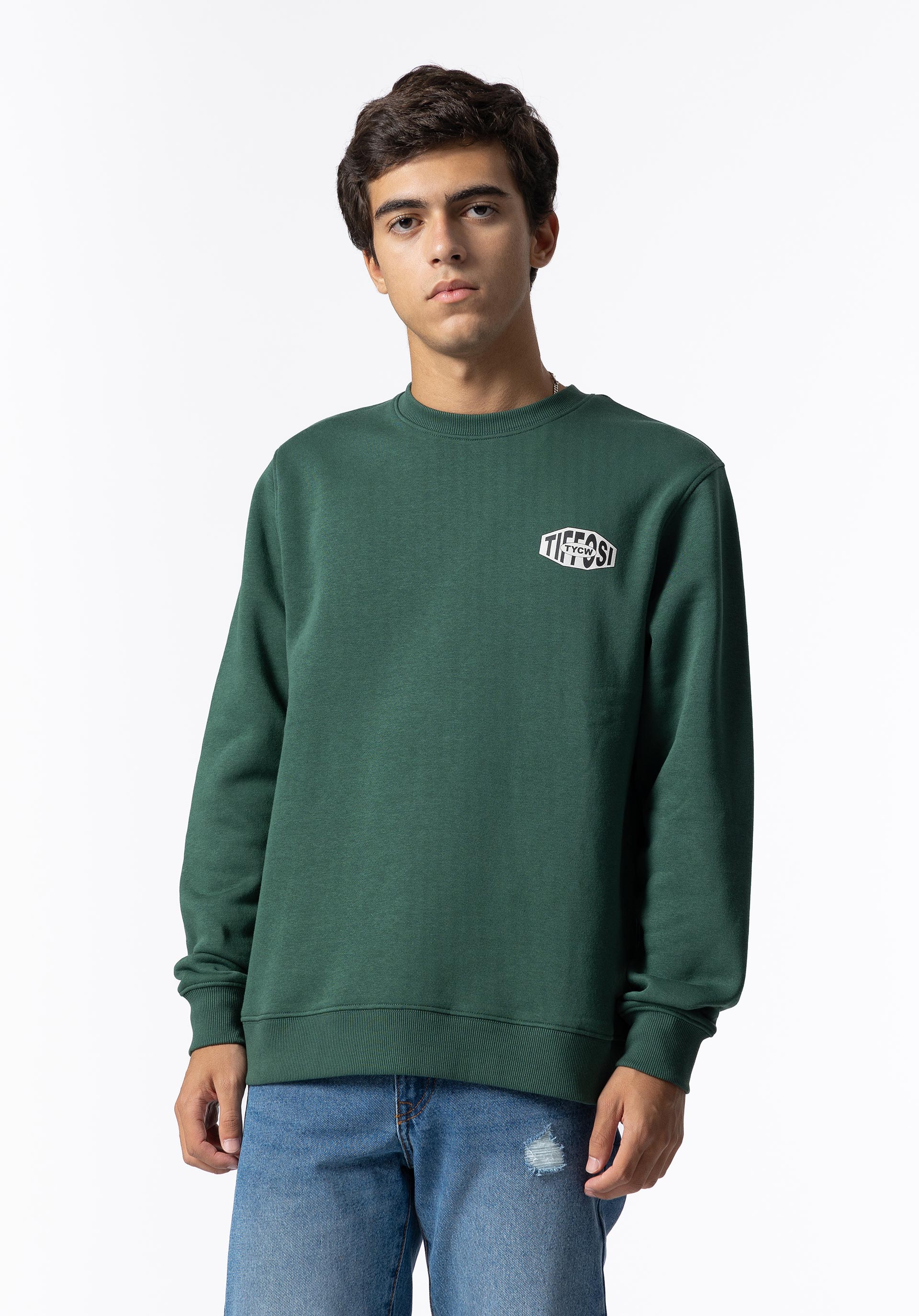 Sweatshirt com Estampado nas Costas