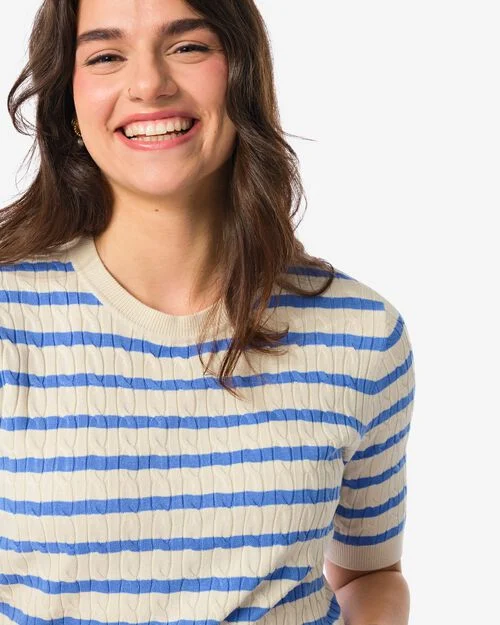 pull maillé Fally pour femmes blanc cassé