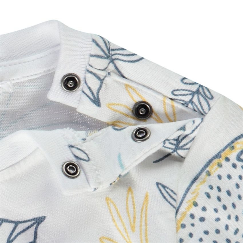 T-shirt manches courtes imprimé félins pour bébé garçon - Blanc