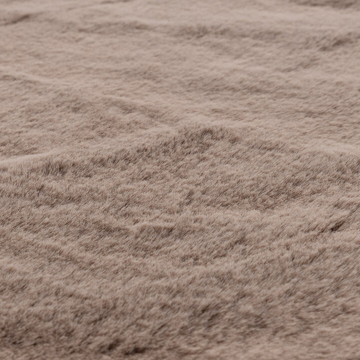 Ovaal hoogpolig vloerkleed - Comfy Supreme Taupe