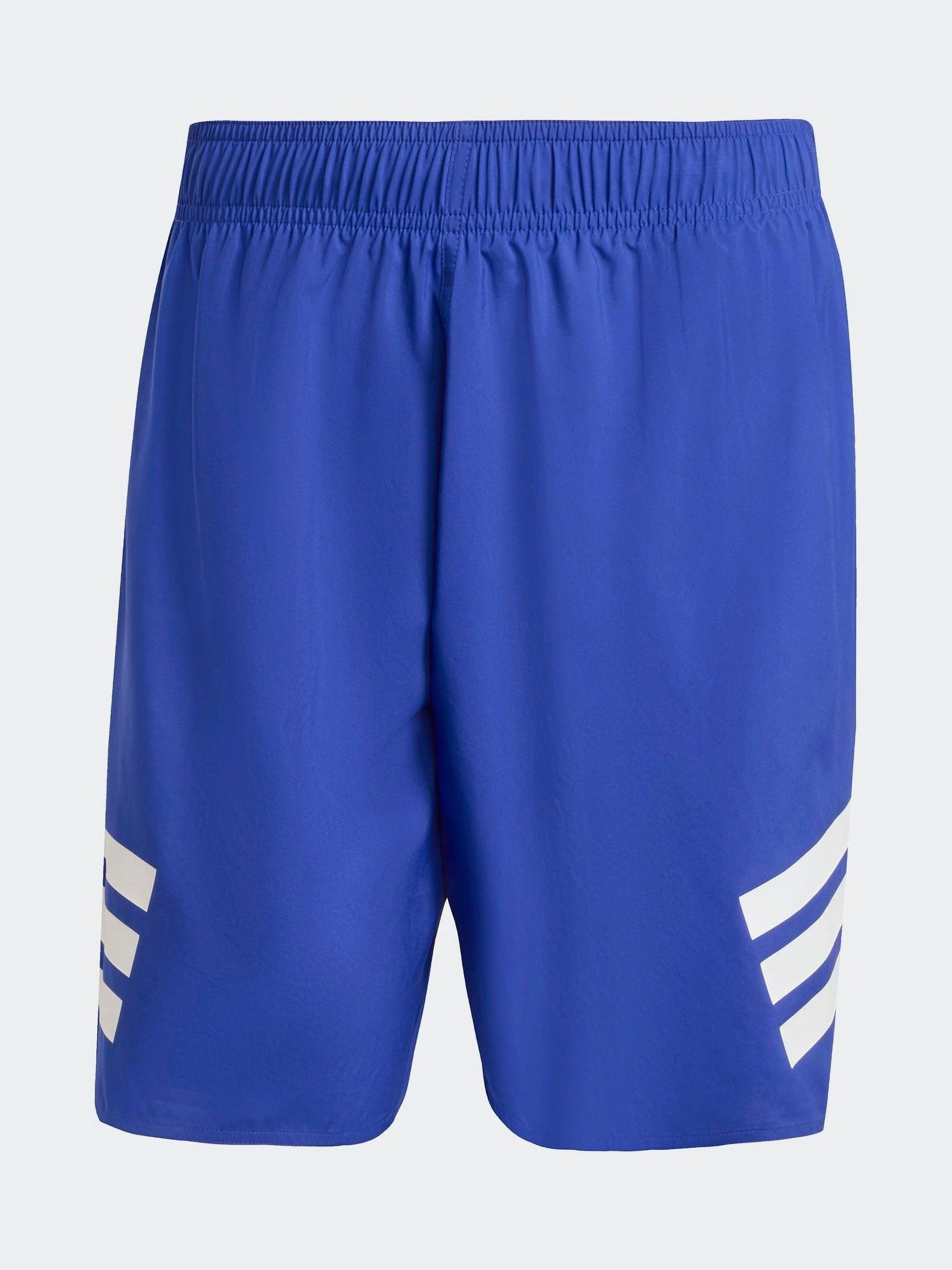 Blauw - adidas 3-Stripes 8 Inch Swim Shorts