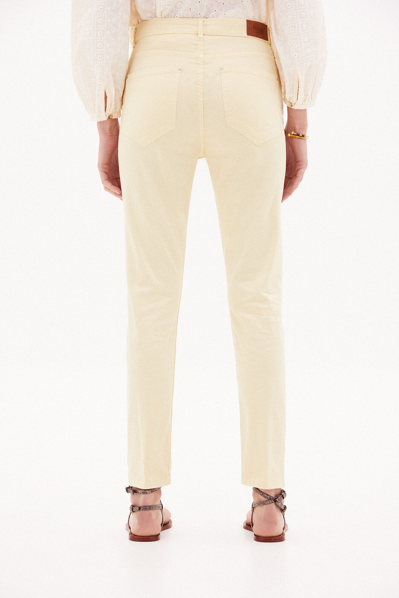 Calça jeans Jade Slim - Amarela