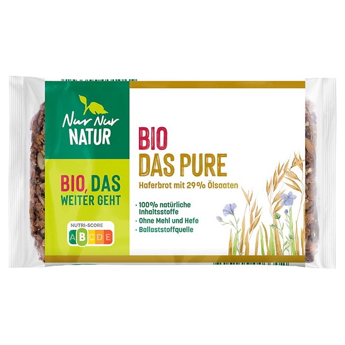 NUR NUR NATUR Bio-Brot Das Pure 300 g, Natur