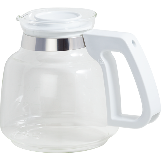 Glaskanne für Excellent 5.0 Filterkaffeemaschine Weiß