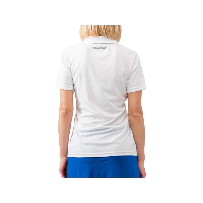Polo de tennis femme Head Club Tech blanc