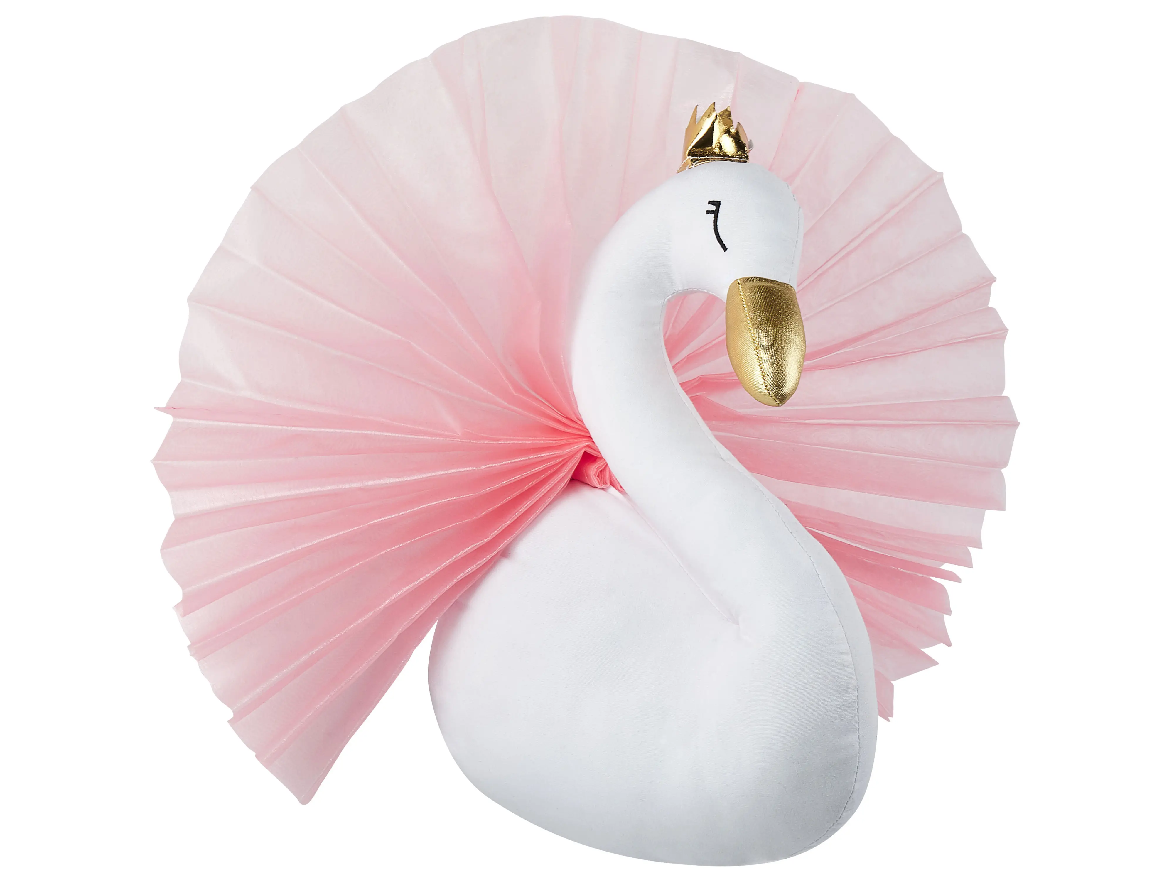 Wanddecoratie voor kinderen Zwaan ODETTA Katoen 32 cm Wit