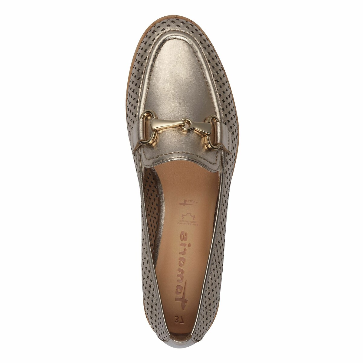 TAMARIS<br>Mocassins de couro vazado