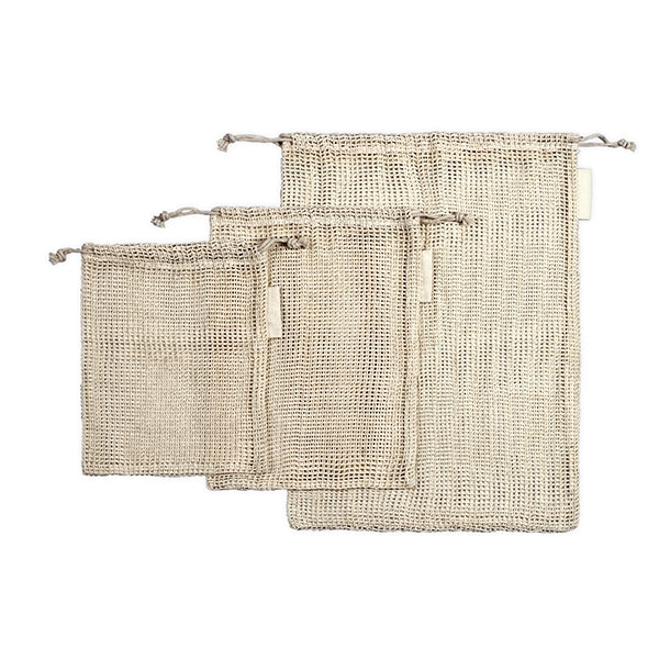 Set de 3 filets pour fruits et légumes en coton Livoo