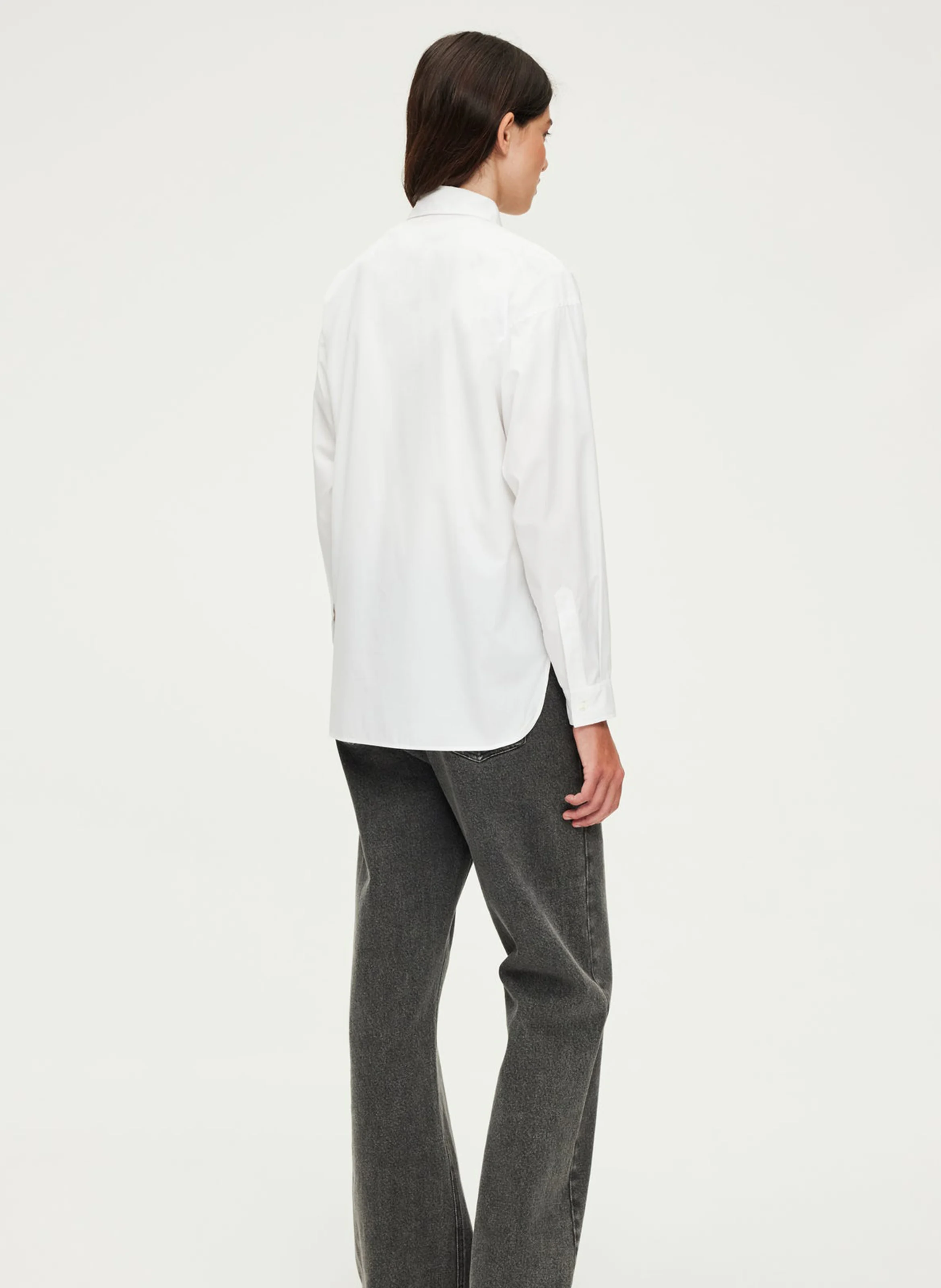 ANNABELLE - Chemise col classique en coton | Blanc
