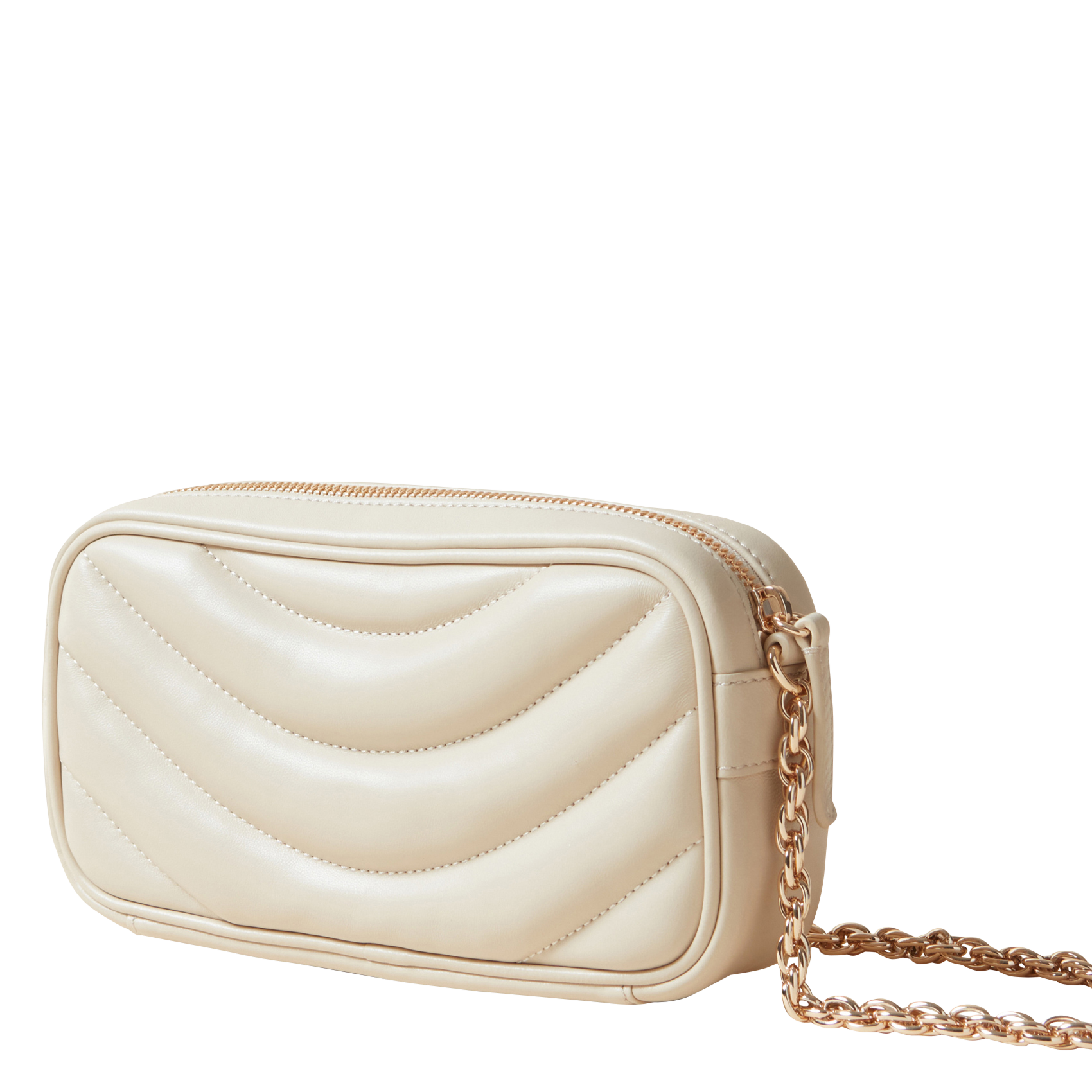 Sac bandoulière en cuir | Beige