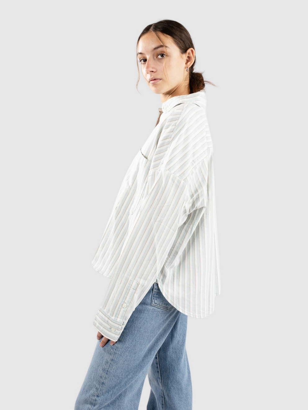 Vans Antica Boxy Shirt gray mist