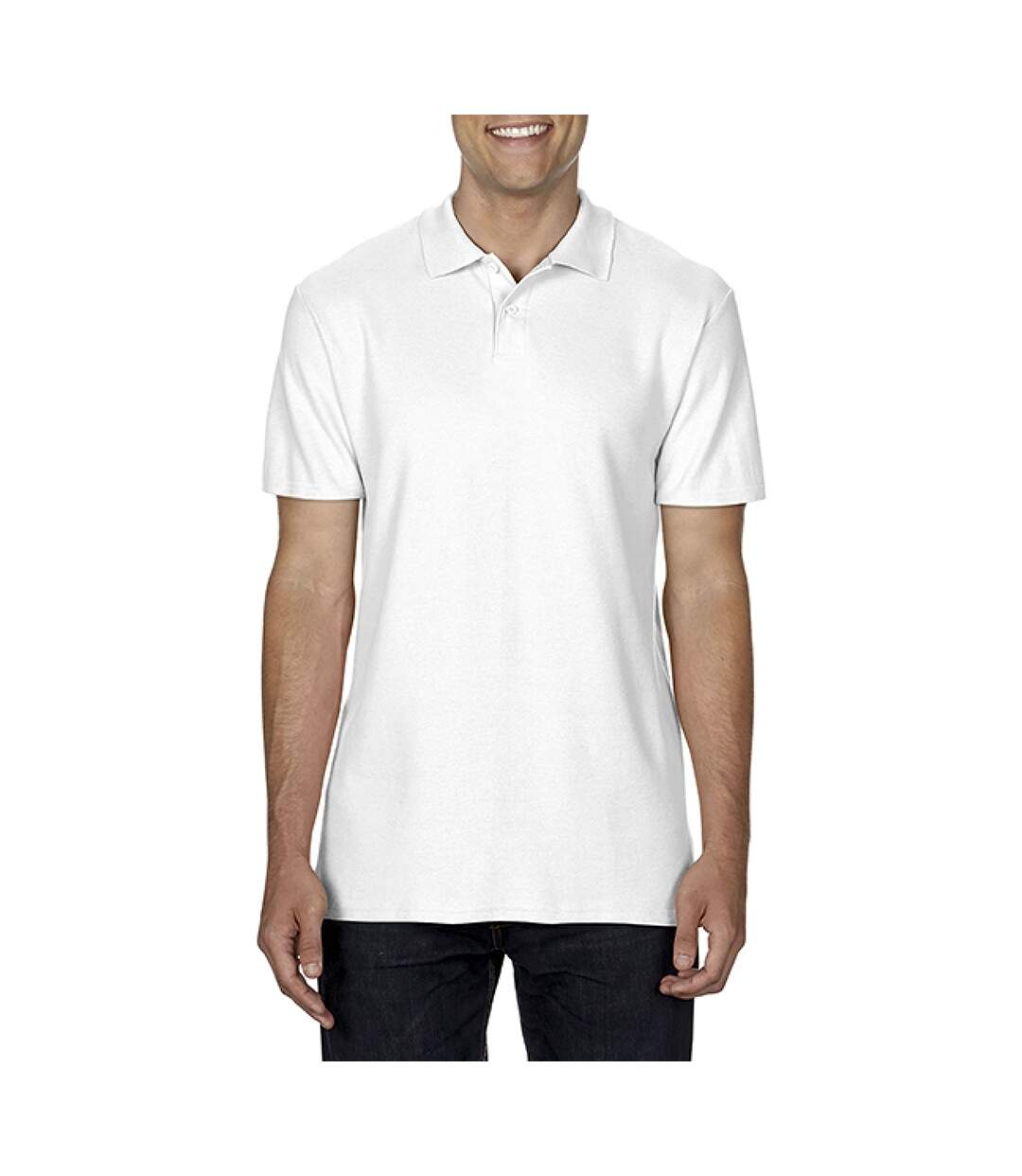 Gildan Softstyle - Polo - Homme (Blanc) - UTBC3718