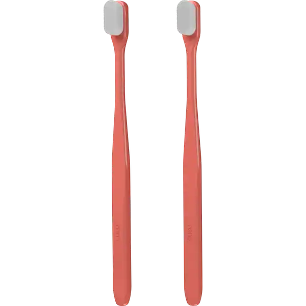 Zahnbürste Compact coral  2er-Pack