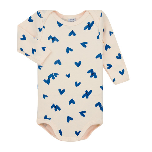 Petit Bateau - BODY US ML LOVSCOTCH PACK X3 - Marine / Beige / Blanc