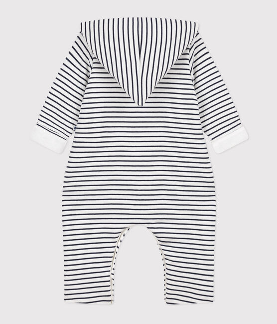 Combinaison longue ouatinée à capuche en coton bébé