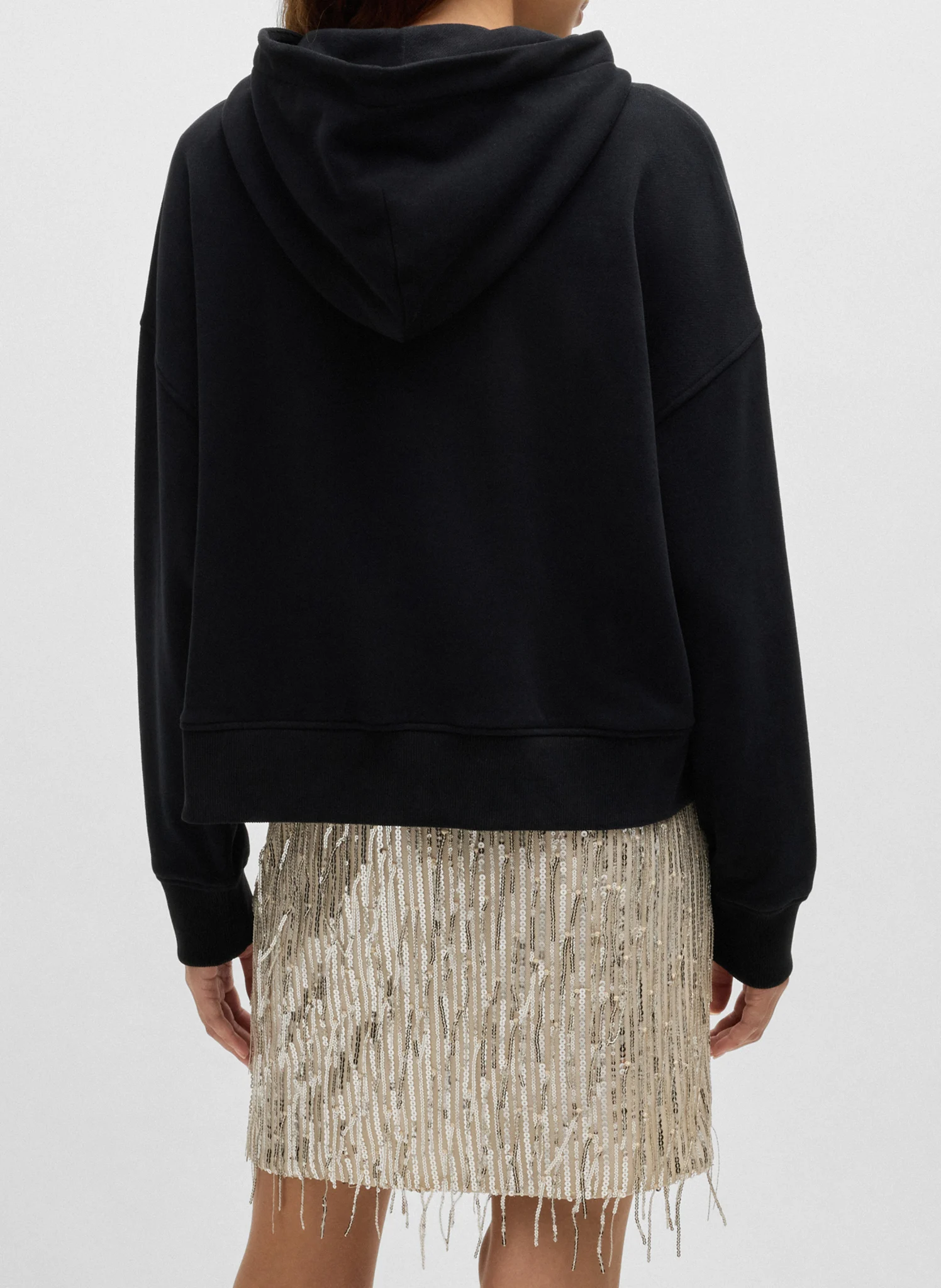 Sweat oversize en coton | Noir