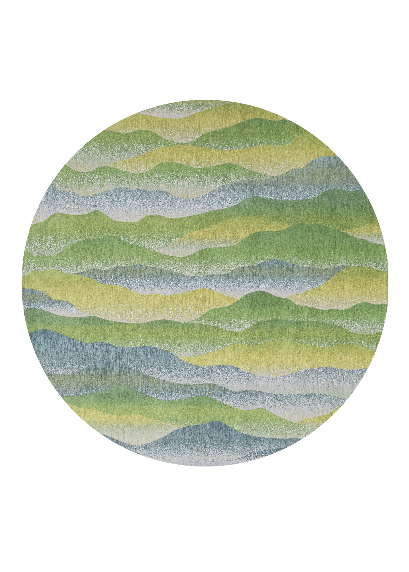 Ecorugs vloerkleed Himalaya groen ∅ 240 cm