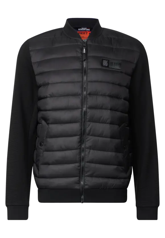 Materialmix Übergangsjacke - limousine black