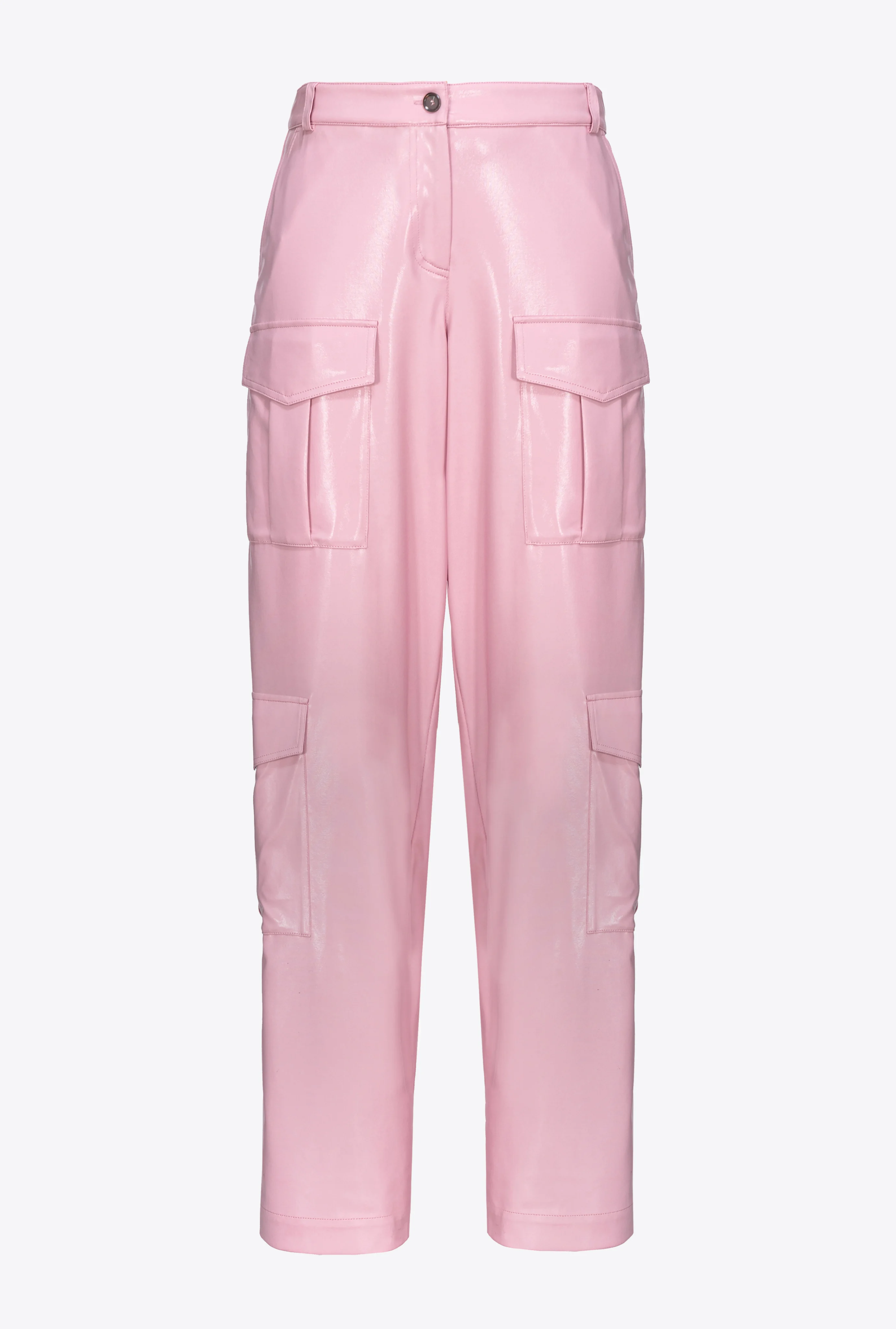 Pantalon cargo effet mouillé | Violet