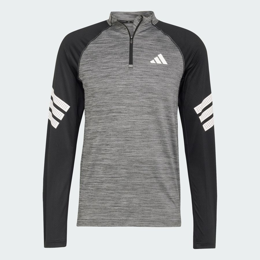 Adidas T-shirt zip 1/4 3 bandes Icon