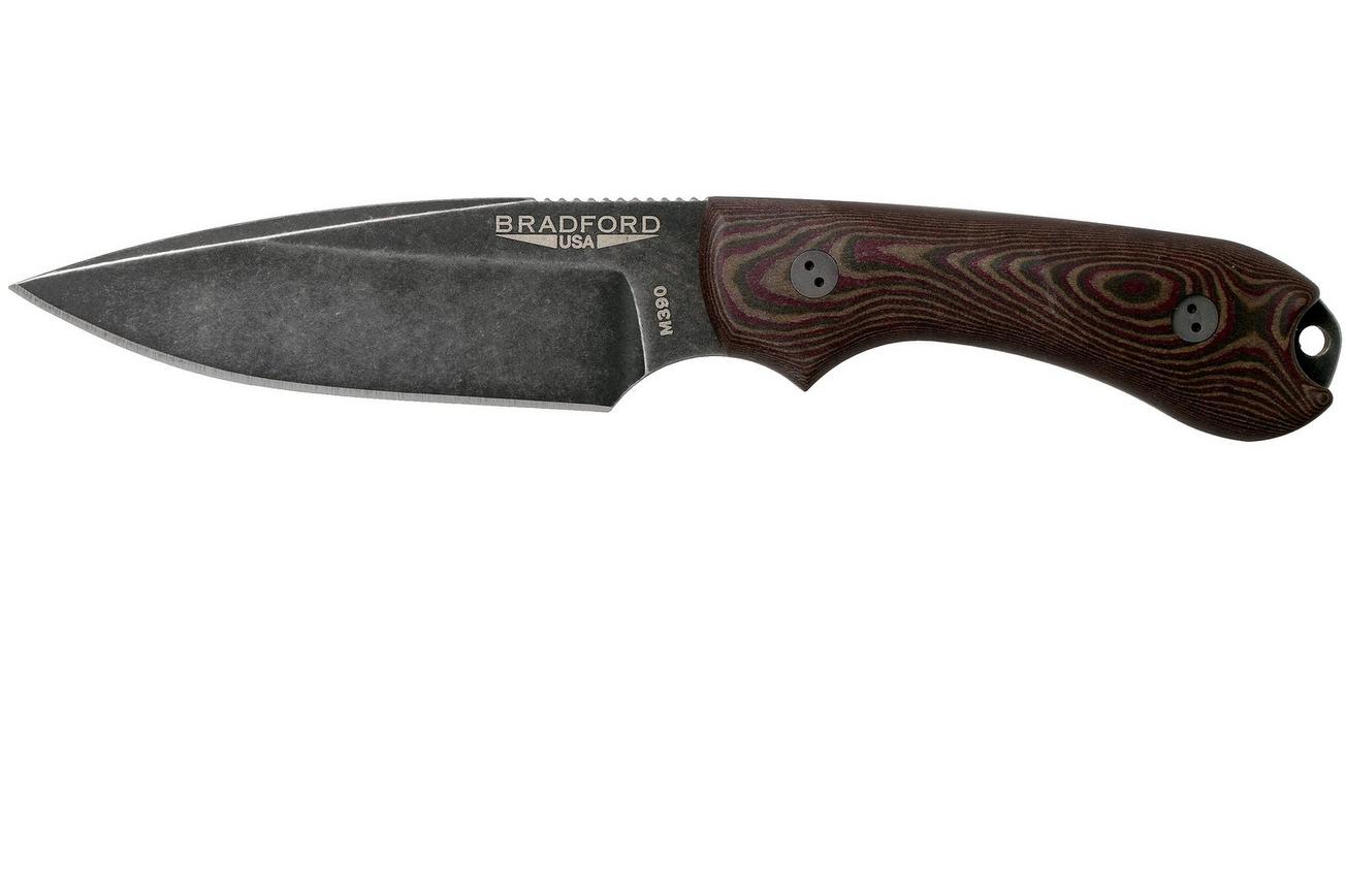Bradford Guardian 3, 3D Brown-Red Richlite, M390 False Edge Nimbus Knivesandtools Exclusive