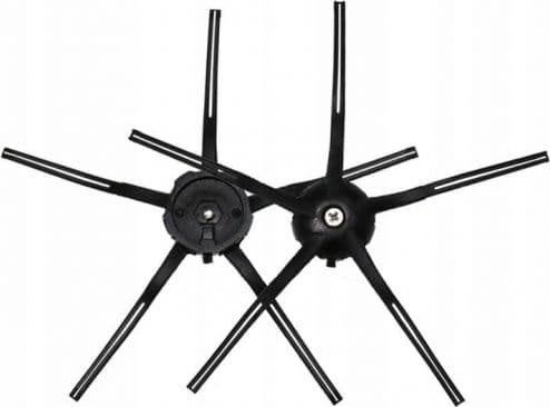 Roborock - Sidebørste - for robotstøvsuger - svart (en pakke 2) - for Roborock Q7, Q7 Max, S5 Max, S6 MaxV, S6 Pure, S7, S7 MaxV