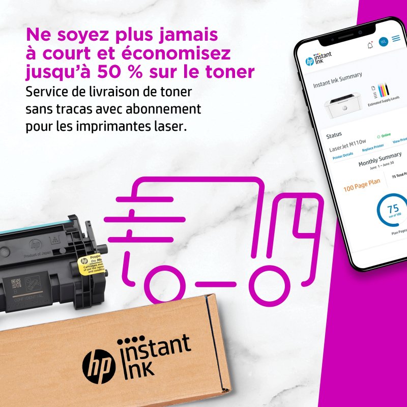 HP Imprimante laser A4 monochrome LaserJet M110W