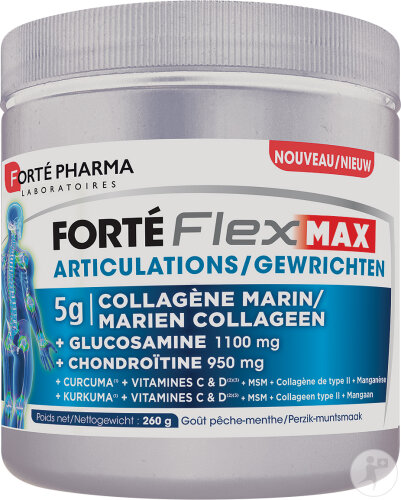 Forté Pharma Forté Flex Max Articulations Complément Alimentaire Gout Pêche-Menthe 260g
