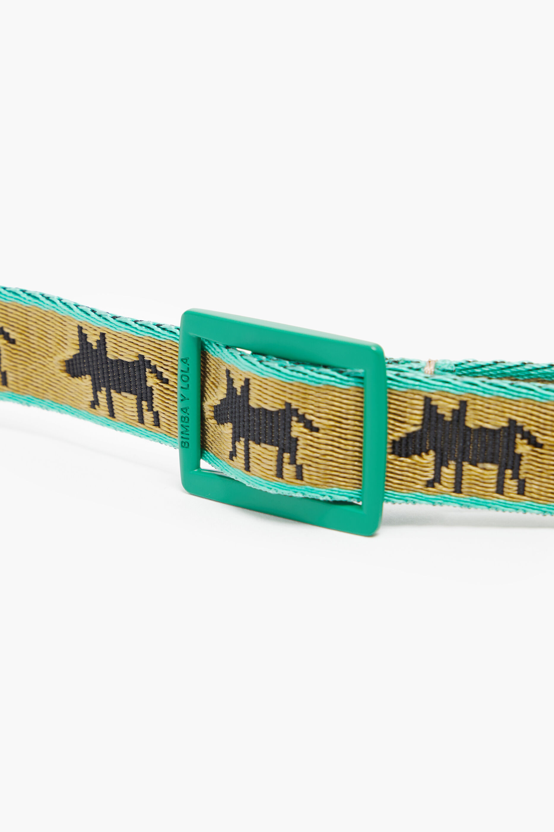 Coleira para animais de estimação Khaki Lola com logotipo