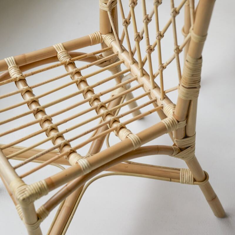 Chaise en tiges de rotin Zélie