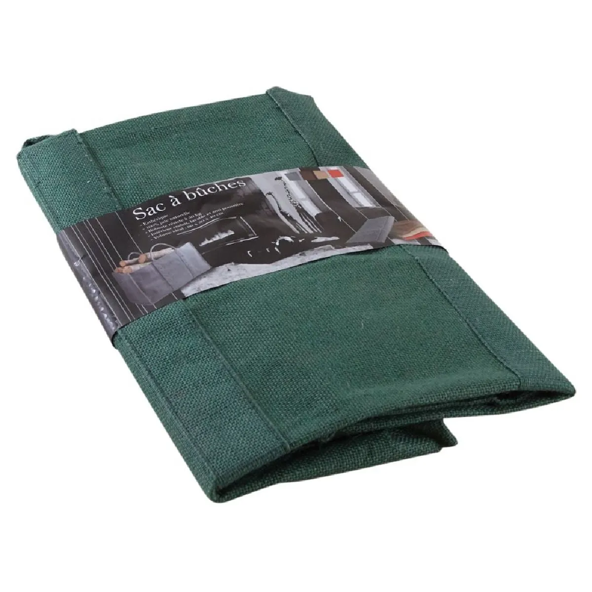 Aubry Gaspard Sac à bûches - Jute Vert