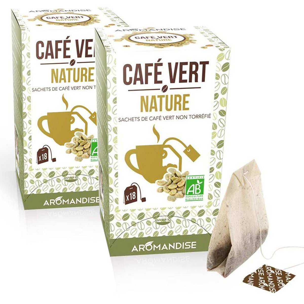 Café vert nature 36 sachets Aromandise