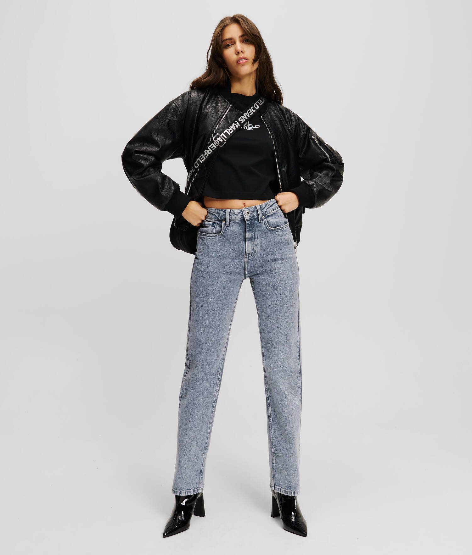 JEAN DROIT TAILLE HAUTE KLJ