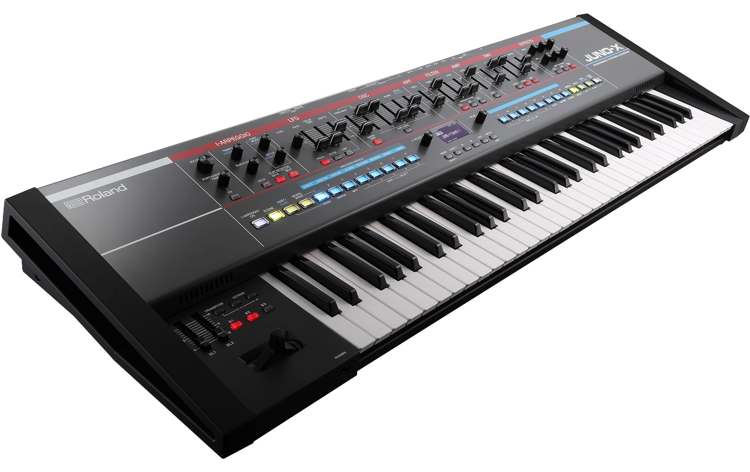 Synthesizer JUNO-X<br>Programmierbarer polyphoner Synthesizer
